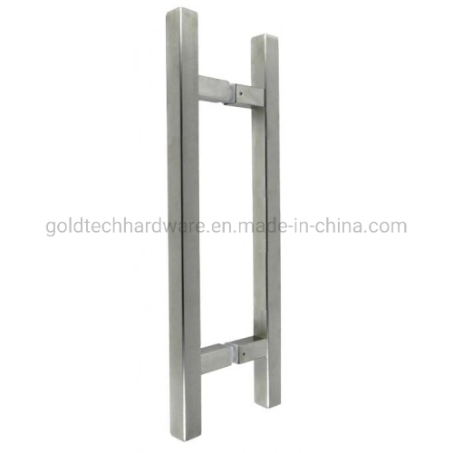 H Shape Straight Corner Stainless Steel Pull Handle Wooden Door Glass Door Handle